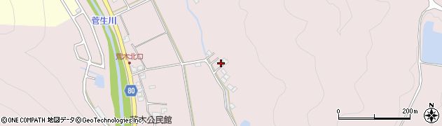 兵庫県姫路市夢前町菅生澗1580-10周辺の地図
