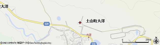 滋賀県甲賀市土山町大澤424周辺の地図