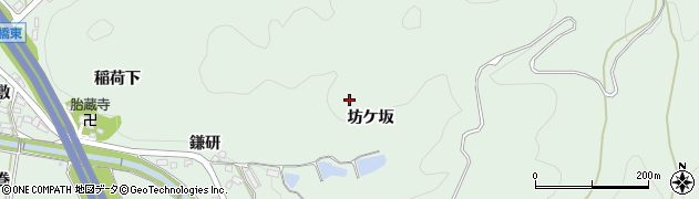 愛知県岡崎市保母町（坊ケ坂）周辺の地図