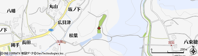 愛知県新城市須長（松葉）周辺の地図