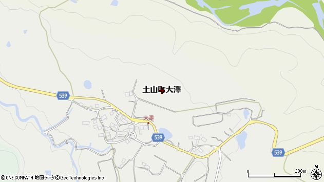 〒528-0213 滋賀県甲賀市土山町大澤の地図