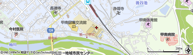 甲賀市立甲南第一小学校周辺の地図