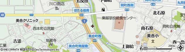 愛知県岡崎市岡町（下井）周辺の地図