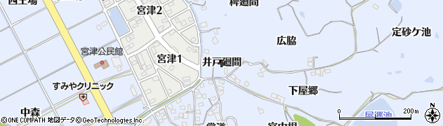 愛知県阿久比町（知多郡）宮津（井戸廻間）周辺の地図