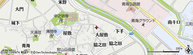 愛知県常滑市金山大屋敷17周辺の地図