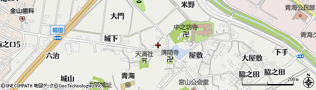 愛知県常滑市金山（西下手）周辺の地図