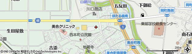 愛知県岡崎市美合町（坂下）周辺の地図