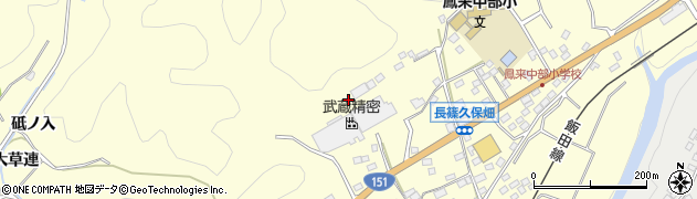愛知県新城市長篠（山本前）周辺の地図