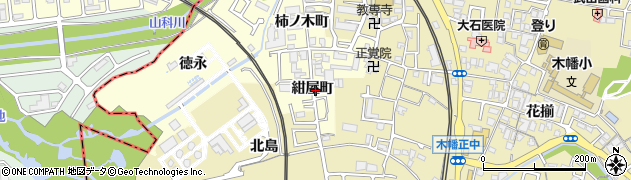 京都府宇治市六地蔵紺屋町周辺の地図