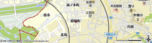 京都府宇治市六地蔵（紺屋町）周辺の地図