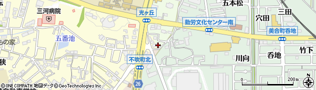 愛知県岡崎市大西町南ケ原35周辺の地図