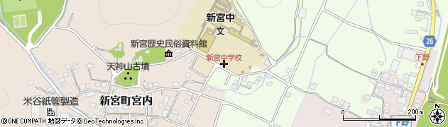新宮中学校周辺の地図