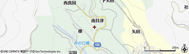 愛知県新城市牛倉（南貝津）周辺の地図
