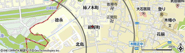 京都府宇治市六地蔵紺屋町5周辺の地図