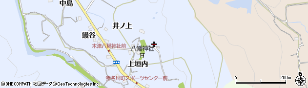 兵庫県川辺郡猪名川町木津上山周辺の地図