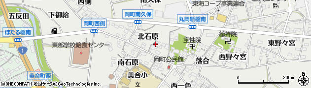 愛知県岡崎市岡町北石原31周辺の地図