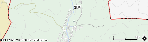 京都府宇治市炭山（別所）周辺の地図