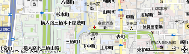 京都府京都市伏見区村上町406周辺の地図