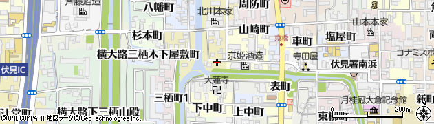 京都府京都市伏見区村上町405周辺の地図