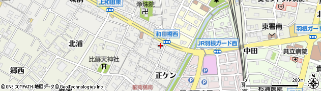愛知県岡崎市上和田町（南屋敷）周辺の地図
