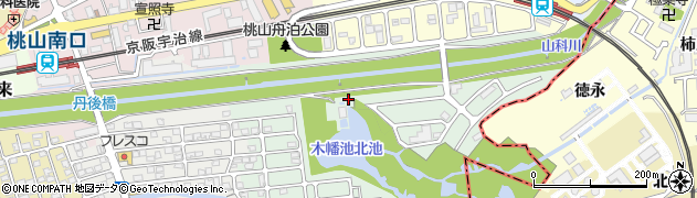 京都府京都市伏見区桃山町大島周辺の地図