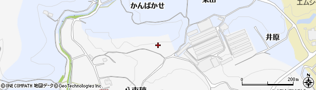 愛知県新城市八束穂（カンハカセ）周辺の地図