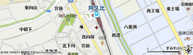 愛知県知多郡阿久比町阿久比駅前１丁目25周辺の地図