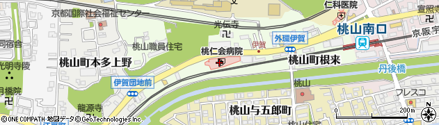 桃仁会病院訪問看護事業所周辺の地図