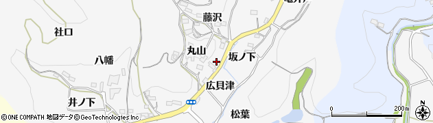 愛知県新城市須長広貝津周辺の地図