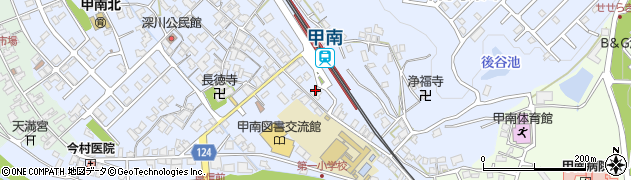 滋賀県甲賀市甲南町深川1749周辺の地図