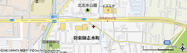 京都府京都市伏見区羽束師志水町周辺の地図