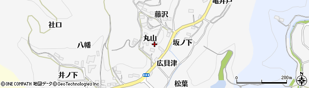 愛知県新城市須長（丸山）周辺の地図