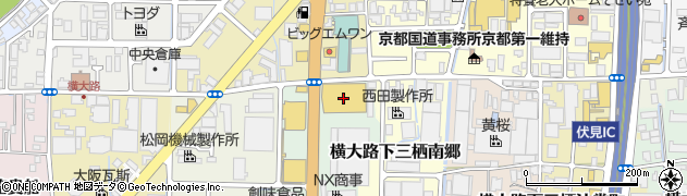 ブックオフ　スーパーバザー１号京都伏見店周辺の地図
