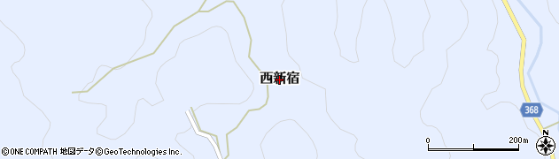 兵庫県佐用町（佐用郡）西新宿周辺の地図