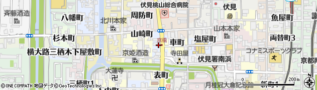京都府京都市伏見区京橋町周辺の地図