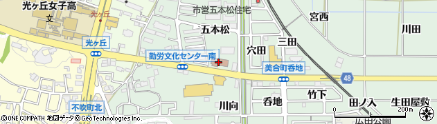 岡崎市役所その他の施設　総合検査センター大気係周辺の地図