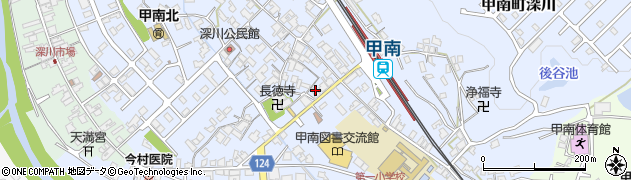 滋賀県甲賀市甲南町深川1916周辺の地図