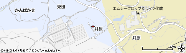 愛知県新城市浅谷（井原）周辺の地図