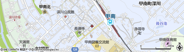 滋賀県甲賀市甲南町深川1917周辺の地図