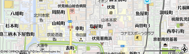 京都府京都市伏見区塩屋町228周辺の地図