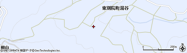 京都府亀岡市東別院町湯谷（柳）周辺の地図