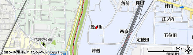 京都府向日市上植野町（段ノ町）周辺の地図