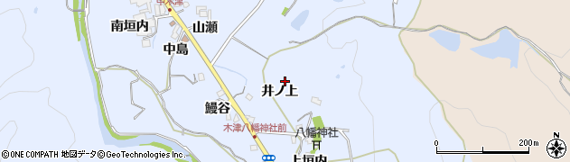 兵庫県川辺郡猪名川町木津井ノ上周辺の地図