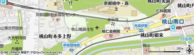 京都府京都市伏見区桃山町伊賀周辺の地図