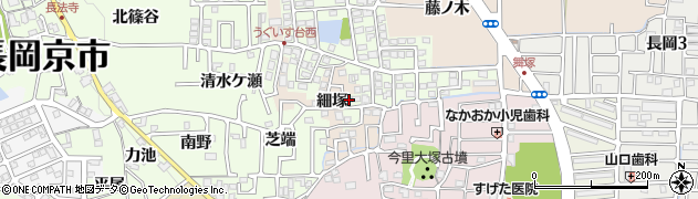 京都府長岡京市うぐいす台40周辺の地図