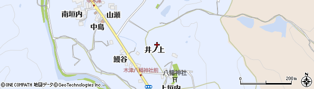 兵庫県猪名川町（川辺郡）木津（井ノ上）周辺の地図