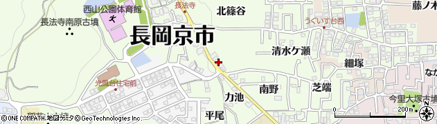 京都府長岡京市長法寺（南篠谷）周辺の地図