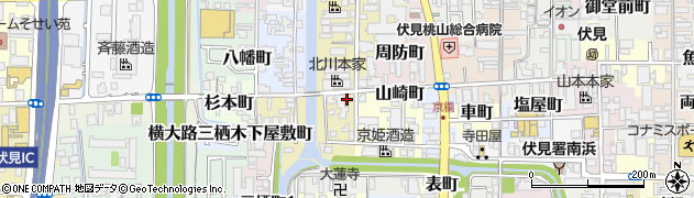 京都府京都市伏見区村上町379周辺の地図