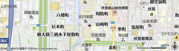 京都府京都市伏見区村上町380周辺の地図