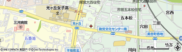 愛知県岡崎市大西町南ケ原29周辺の地図